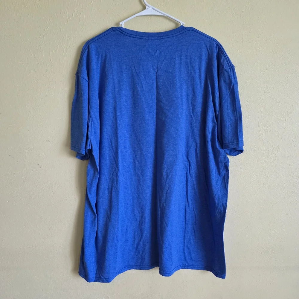 Crash Bandicoot Short Sleeve Graphic Tee Royal Heather Blue Video Game Retro